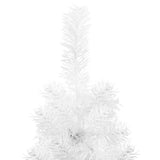 Kunstkerstboom Half Met Standaard Smal Wit
