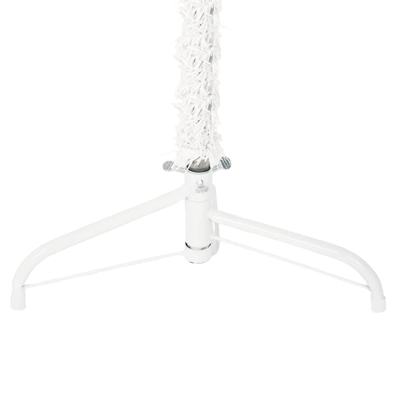 Kunstkerstboom Half Met Standaard Smal Wit