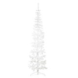 Kunstkerstboom Half Met Standaard Smal Wit