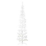 Kunstkerstboom Half Met Standaard Smal Wit