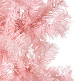 Kunstkerstboom Half Met Standaard Smal Roze