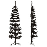 Kunstkerstboom Half Met Standaard Smal Zwart