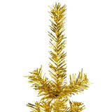 Kunstkerstboom Half Met Standaard Smal Kleurig Goud