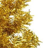 Kunstkerstboom Half Met Standaard Smal Kleurig Goud
