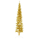 Kunstkerstboom Half Met Standaard Smal Kleurig Goud