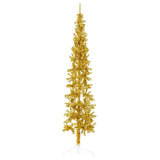 Kunstkerstboom Half Met Standaard Smal Kleurig Goud