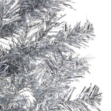 Kunstkerstboom Half Met Standaard Smal Kleurig Zilver