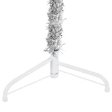 Kunstkerstboom Half Met Standaard Smal Kleurig Zilver