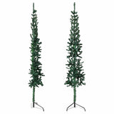 Kunstkerstboom Half Met Standaard Smal Groen