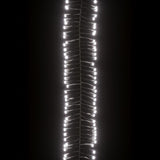 Lichtslinger Cluster Met 400 Led's 7,4 M Pvc Koudwit En Donkergroen