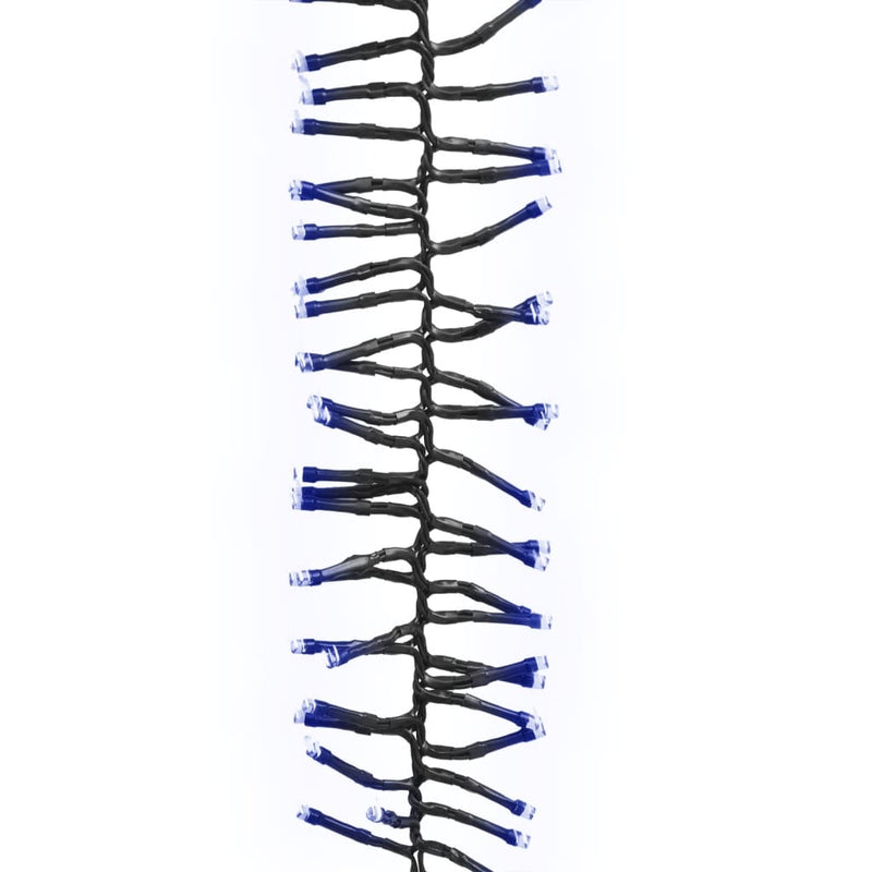 Lichtslinger Cluster Met 400 Led's 7,4 M Pvc Blauw En Donkergroen