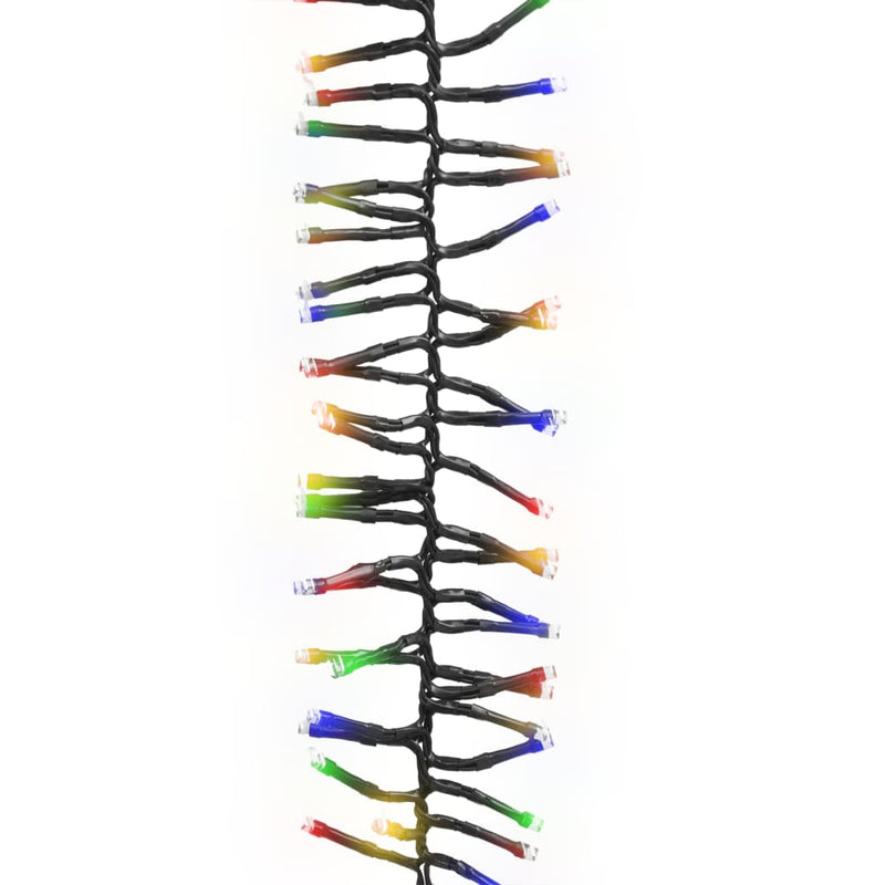 Lichtslinger Cluster Met 400 Led's 7,4 M Pvc Meerkleurig En Donkergroen