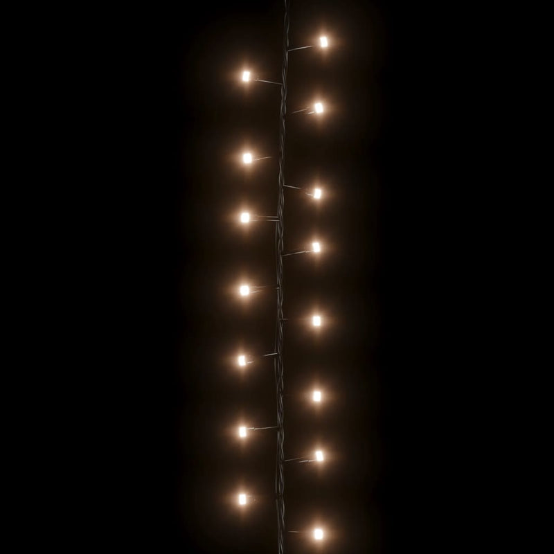 Lichtslinger Compact Met 400 Led's Pvc Warmwit En Donkergroen
