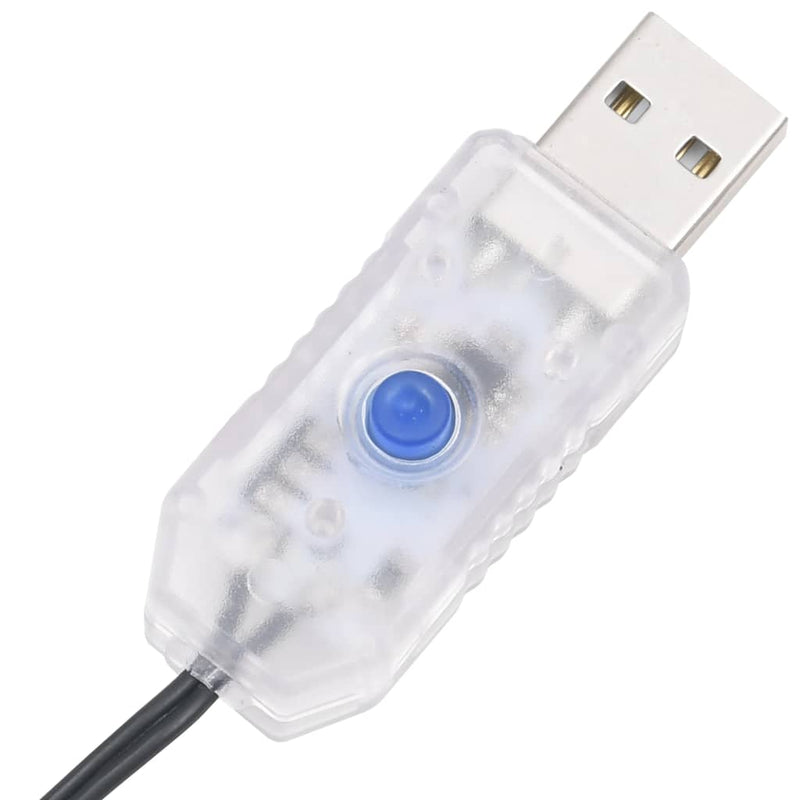 Lichtslinger Compact Met 400 Led's Pvc Warmwit En Donkergroen