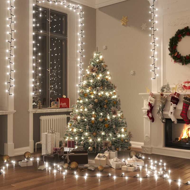 Lichtslinger Compact Met 400 Led's Pvc Koudwit En Donkergroen