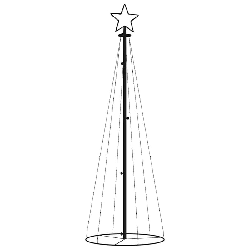 Kegelkerstboom 108 Led's 70X180 Cm Warmwit