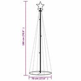 Kegelkerstboom 108 Led's 70X180 Cm Warmwit