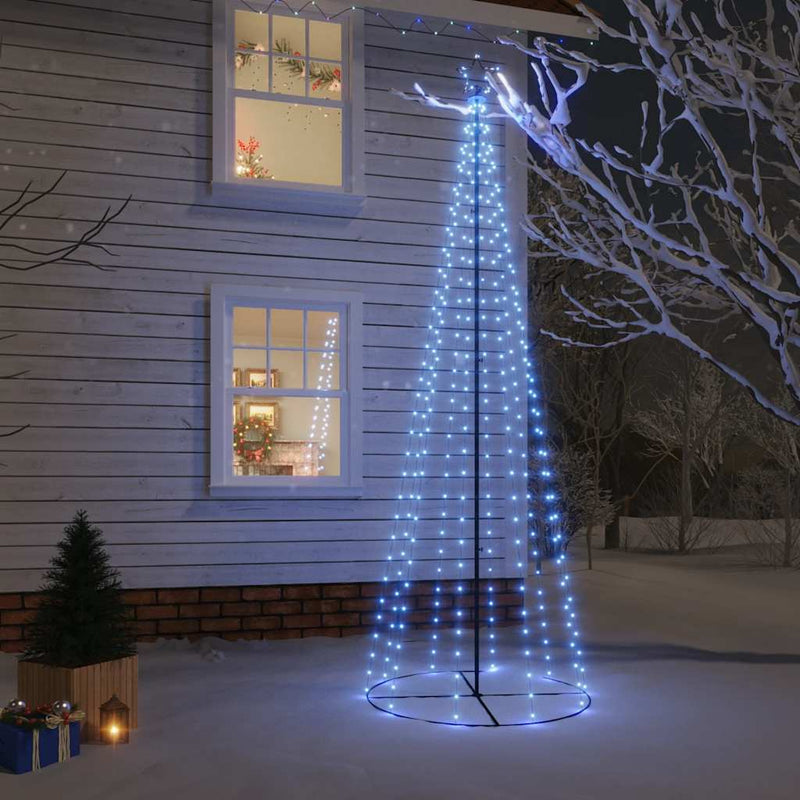 Kegelkerstboom 1134 Led's 230X800 Cm Blauw