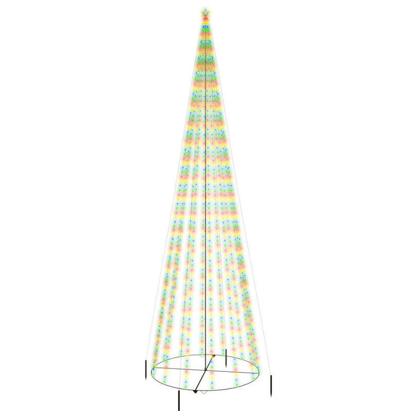 Kegelkerstboom 1134 Led's Meerkleurig 230X800 Cm Multikleur