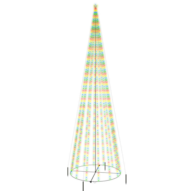Kegelkerstboom 1134 Led's Meerkleurig 230X800 Cm Multikleur