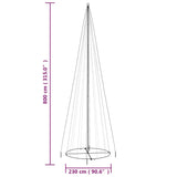Kegelkerstboom 1134 Led's Meerkleurig 230X800 Cm Multikleur