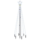 Kerstboom Met Grondpin 108 Led's 180 Cm Koudwit