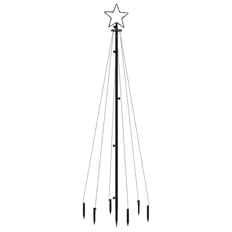 Kerstboom Met Grondpin 108 Led's 180 Cm Koudwit