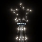 Kerstboom Met Grondpin 108 Led's 180 Cm Koudwit