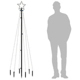 Kerstboom Met Grondpin 108 Led's 180 Cm Koudwit
