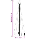 Kerstboom Met Grondpin 108 Led's 180 Cm Blauw