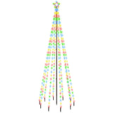 Kerstboom Met Grondpin 310 Led's Meerkleurig 300 Cm Multikleur