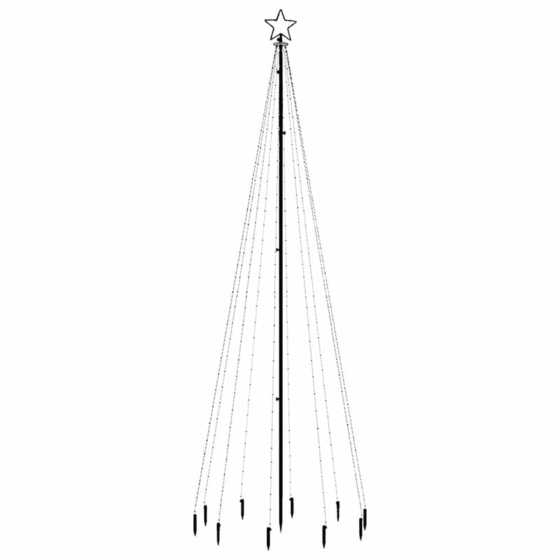 Kerstboom Met Grondpin 310 Led's Meerkleurig 300 Cm Multikleur