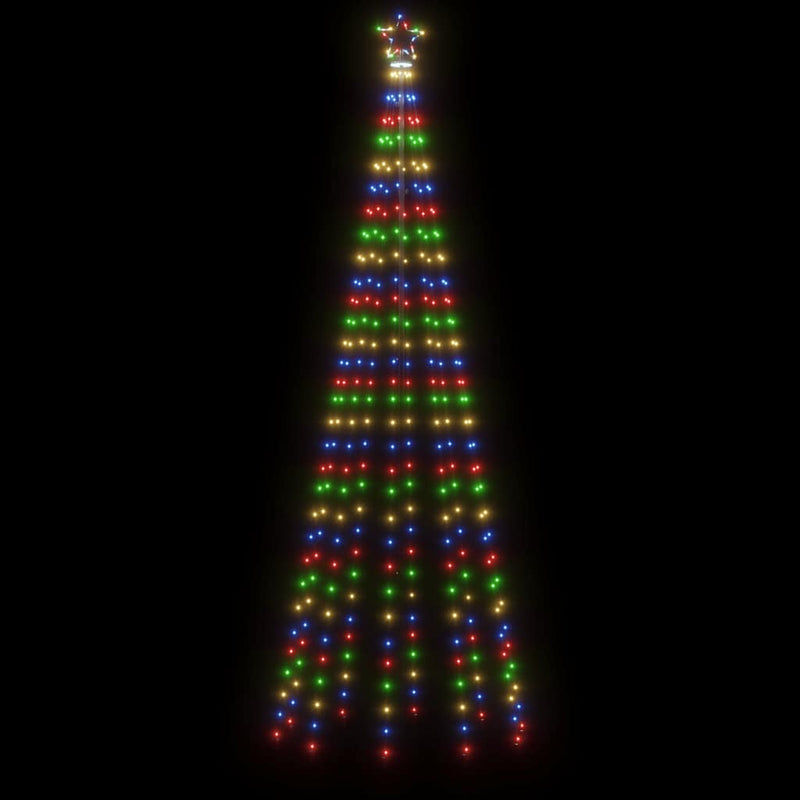 Kerstboom Met Grondpin 310 Led's Meerkleurig 300 Cm Multikleur