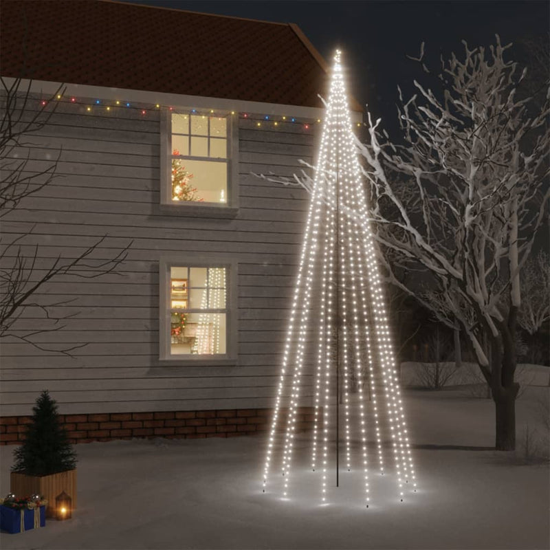 Kerstboom Met Grondpin 108 Led's 180 Cm Koudwit