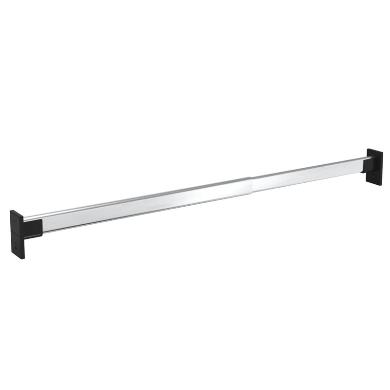 Kledingroedes 2 St Telescopisch 58-100 Cm Zilverkleurig