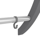 Handdoekenrek Met Haken Aluminium Zilverkleurig