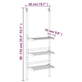 Droogrek 3-Laags Hangend Aluminium