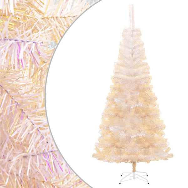 Kunstkerstboom Met Iriserende Uiteinden 210 Cm Pvc Wit