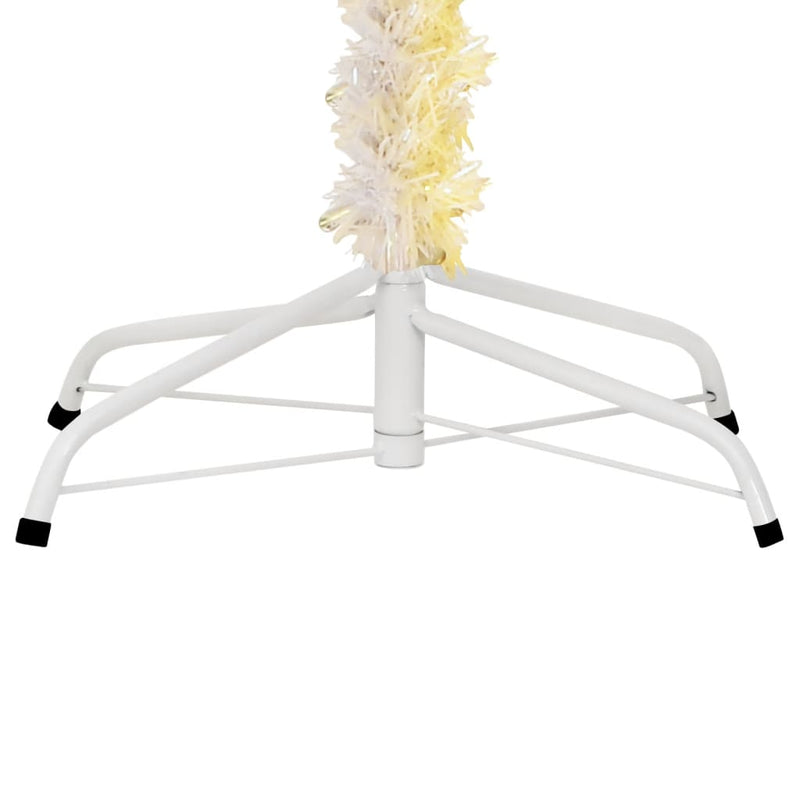 Kunstkerstboom Met Iriserende Uiteinden 210 Cm Pvc Wit