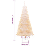 Kunstkerstboom Met Iriserende Uiteinden 210 Cm Pvc Wit