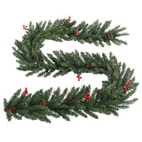 Kunstkerstbomen 2 St Met Krans, Guirlande En Led's Groen En Goud