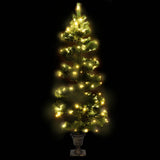 Kunstkerstboom Met Verlichting En Pot 120 Cm Pvc Groen