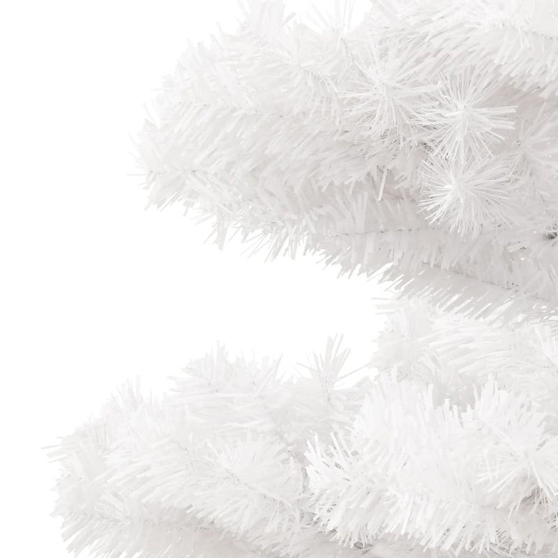 Kunstkerstboom Met Verlichting En Pot 120 Cm Pvc Wit