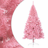 Kunstkerstboom Met Standaard Half 180 Cm Pvc Roze