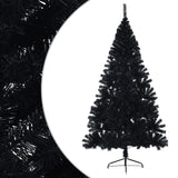 Kunstkerstboom Met Standaard Half 180 Cm Pvc Zwart