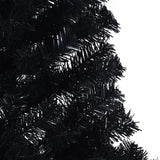 Kunstkerstboom Met Standaard Half 180 Cm Pvc Zwart