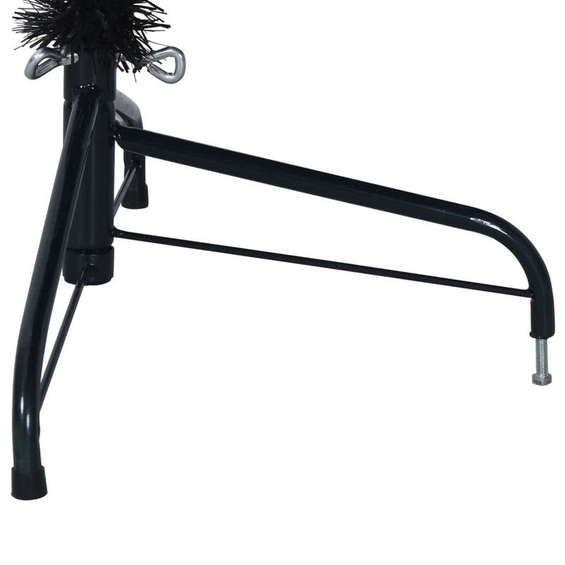 Kunstkerstboom Met Standaard Half 180 Cm Pvc Zwart