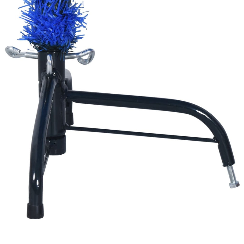 Kunstkerstboom Met Standaard Half 120 Cm Pvc Blauw