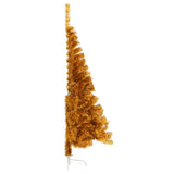Kunstkerstboom Half Met Standaard 120 Cm Pet Kleurig Goud