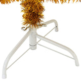 Kunstkerstboom Half Met Standaard 120 Cm Pet Kleurig Goud